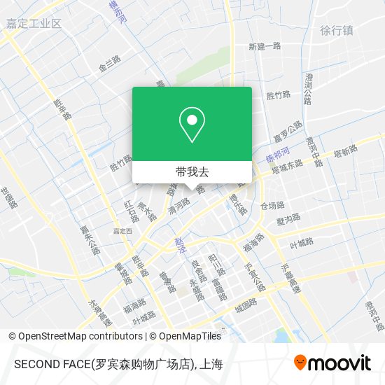 SECOND FACE(罗宾森购物广场店)地图