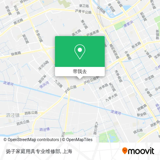 扬子家庭用具专业维修部地图