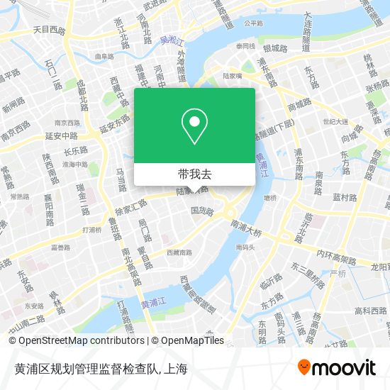 黄浦区规划管理监督检查队地图