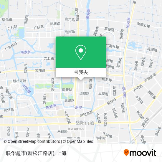 联华超市(新松江路店)地图