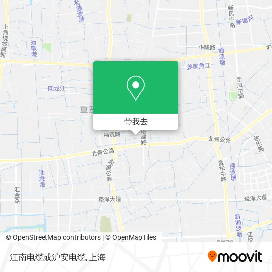 江南电缆或沪安电缆地图