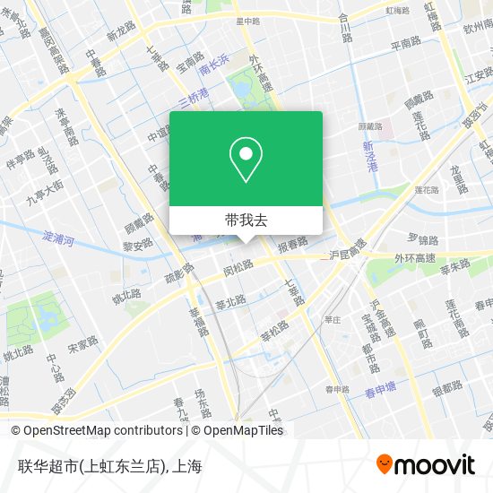 联华超市(上虹东兰店)地图
