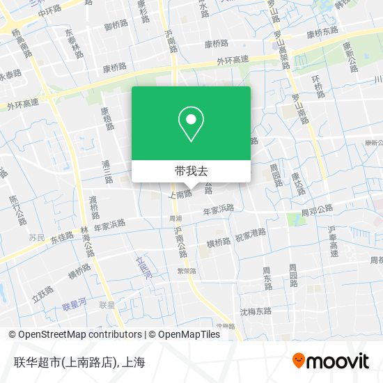 联华超市(上南路店)地图
