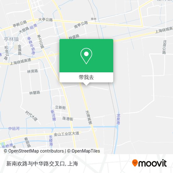 新南欢路与中华路交叉口地图