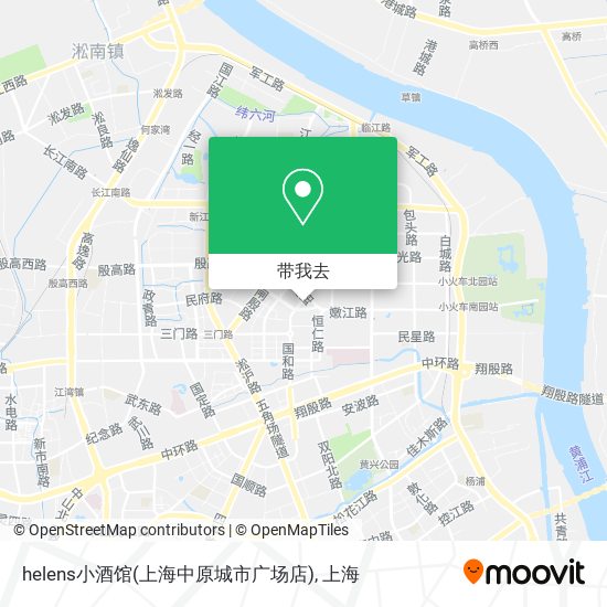 helens小酒馆(上海中原城市广场店)地图
