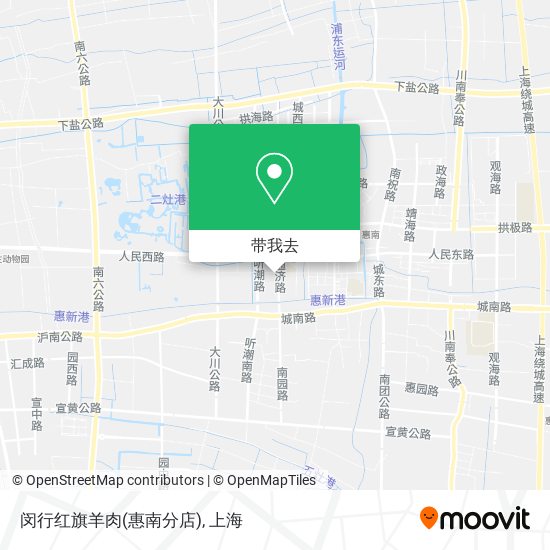 闵行红旗羊肉(惠南分店)地图