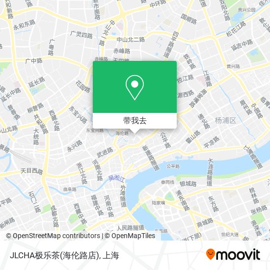 JLCHA极乐茶(海伦路店)地图