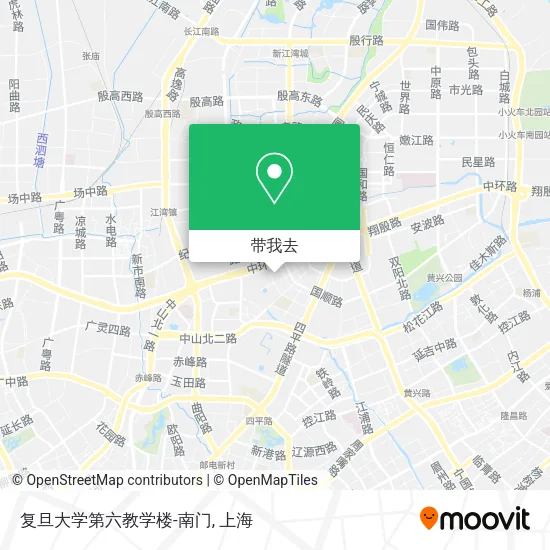 复旦大学第六教学楼-南门地图