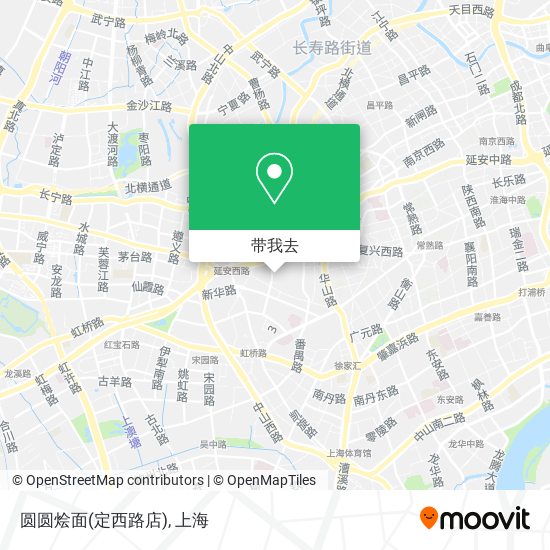 圆圆烩面(定西路店)地图