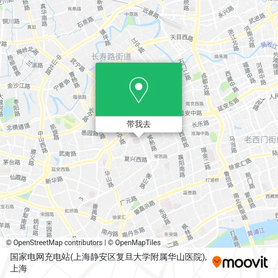 国家电网充电站(上海静安区复旦大学附属华山医院)地图