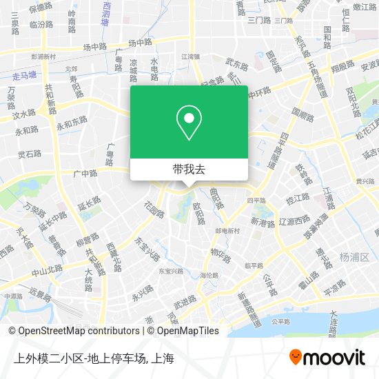 上外模二小区-地上停车场地图