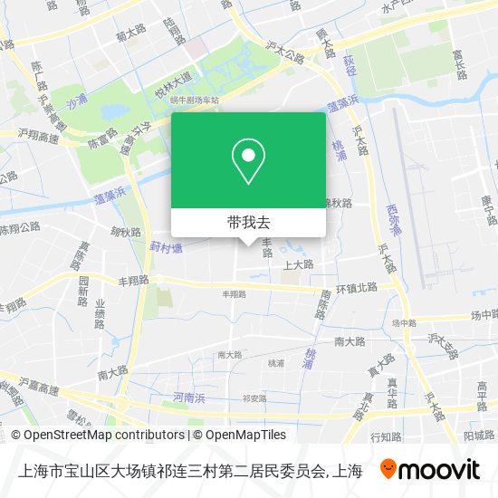 上海市宝山区大场镇祁连三村第二居民委员会地图