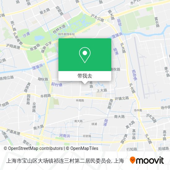 上海市宝山区大场镇祁连三村第二居民委员会地图