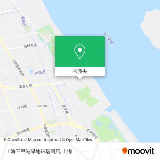 上海三甲港绿地铂瑞酒店地图