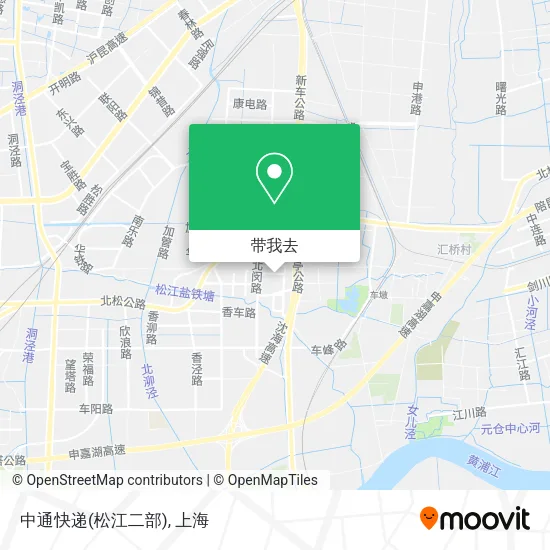 中通快递(松江二部)地图