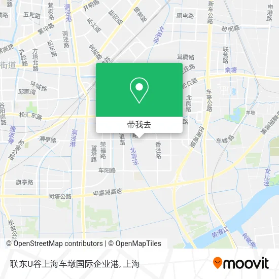 联东U谷上海车墩国际企业港地图