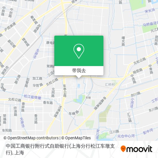 中国工商银行附行式自助银行(上海分行松江车墩支行)地图