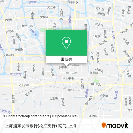 上海浦东发展银行(松江支行)-南门地图