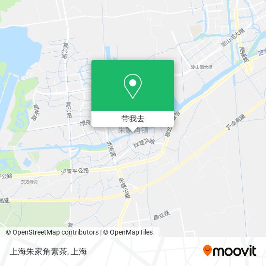 上海朱家角素茶地图