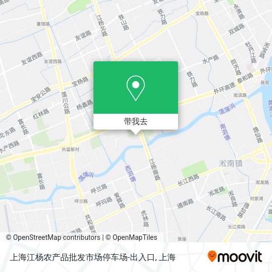 上海江杨农产品批发市场停车场-出入口地图