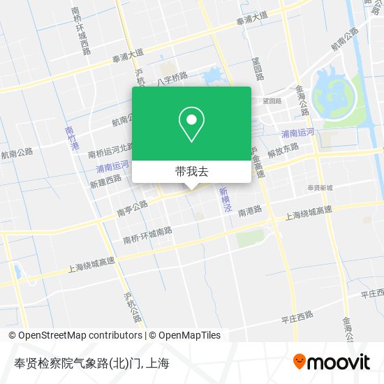 奉贤检察院气象路(北)门地图
