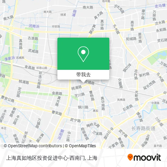 上海真如地区投资促进中心-西南门地图