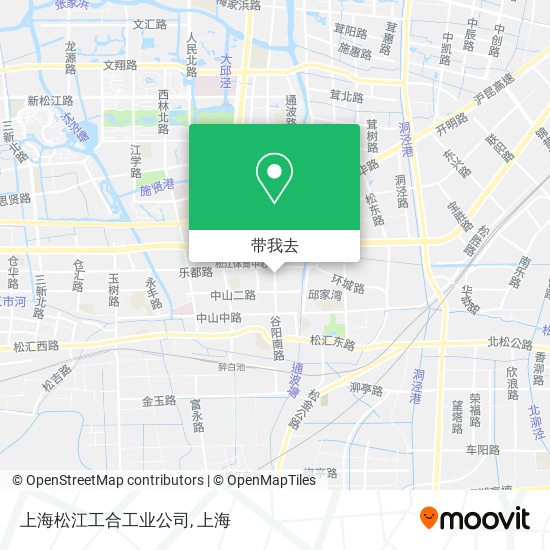 上海松江工合工业公司地图