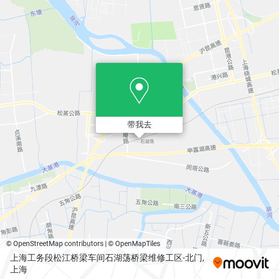 上海工务段松江桥梁车间石湖荡桥梁维修工区-北门地图