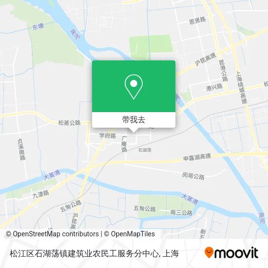 松江区石湖荡镇建筑业农民工服务分中心地图