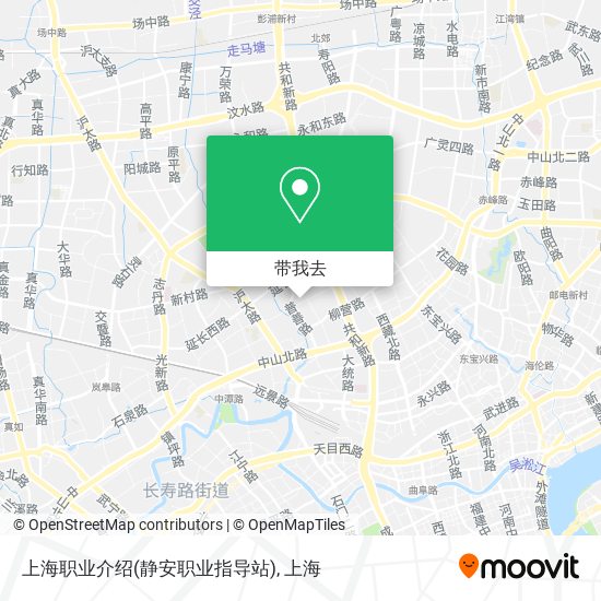 上海职业介绍(静安职业指导站)地图