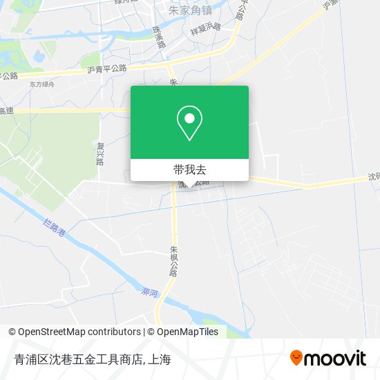 青浦区沈巷五金工具商店地图