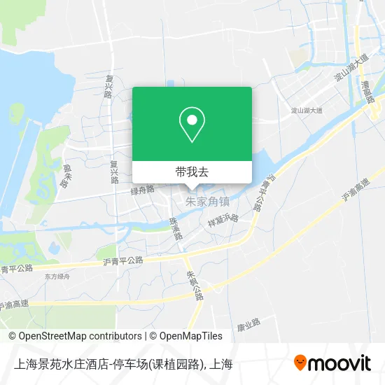 上海景苑水庄酒店-停车场(课植园路)地图