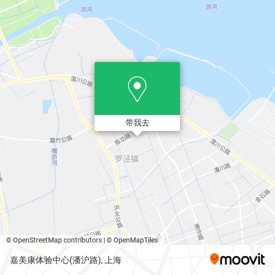 嘉美康体验中心(潘沪路)地图