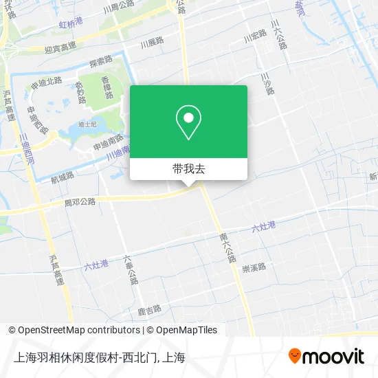 上海羽相休闲度假村-西北门地图