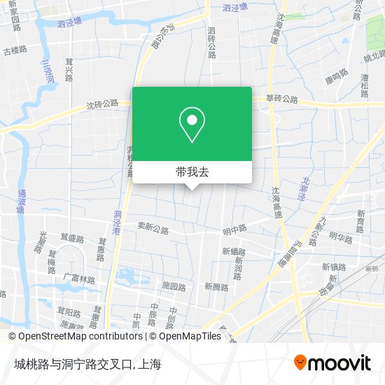 城桃路与洞宁路交叉口地图