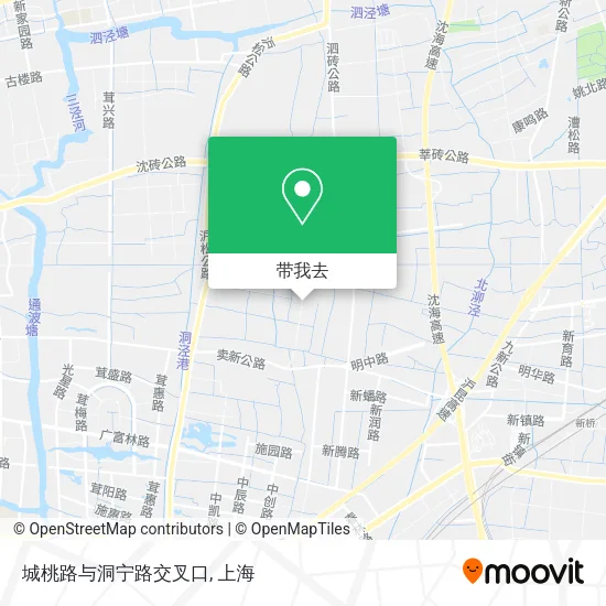 城桃路与洞宁路交叉口地图