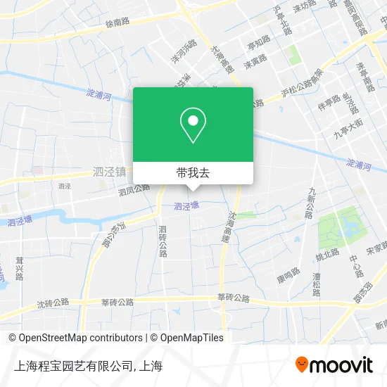 上海程宝园艺有限公司地图