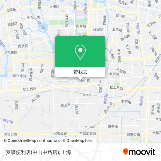 罗森便利店(中山中路店)地图