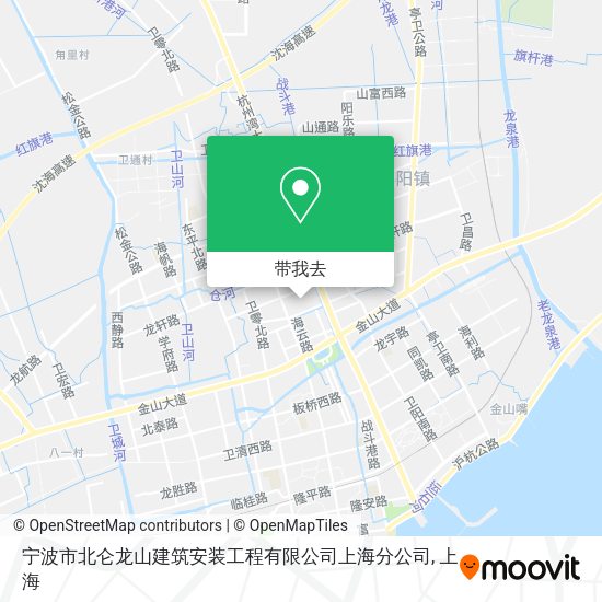 宁波市北仑龙山建筑安装工程有限公司上海分公司地图