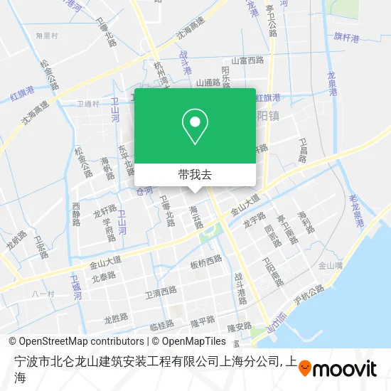 宁波市北仑龙山建筑安装工程有限公司上海分公司地图