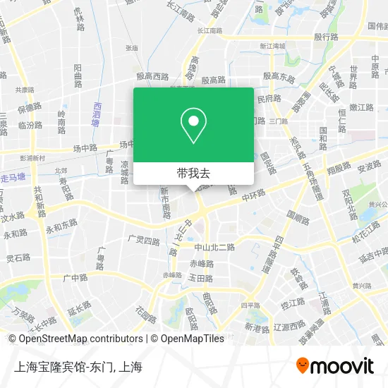 上海宝隆宾馆-东门地图