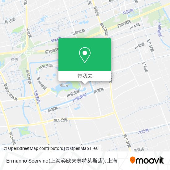 Ermanno Scervino(上海奕欧来奥特莱斯店)地图