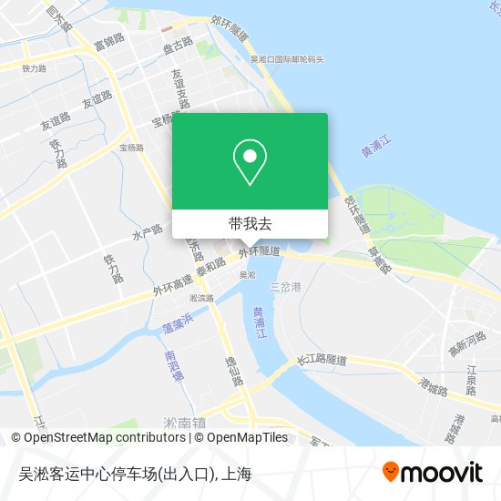 吴淞客运中心停车场(出入口)地图