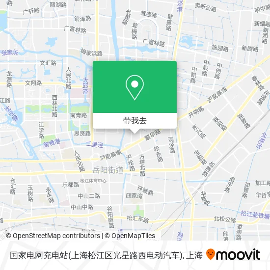 国家电网充电站(上海松江区光星路西电动汽车)地图