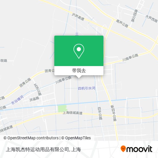上海凯杰特运动用品有限公司地图