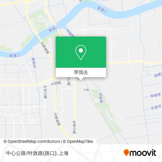 中心公路/叶政路(路口)地图