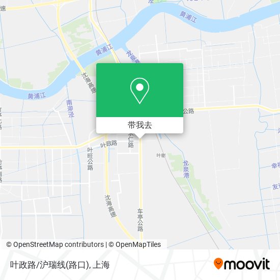 叶政路/沪瑞线(路口)地图