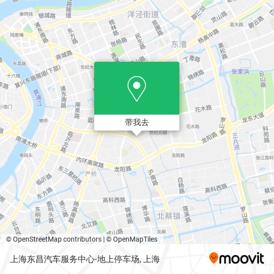 上海东昌汽车服务中心-地上停车场地图