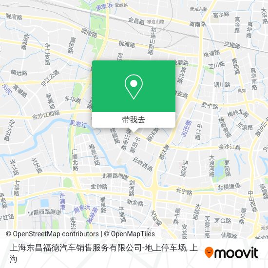 上海东昌福德汽车销售服务有限公司-地上停车场地图