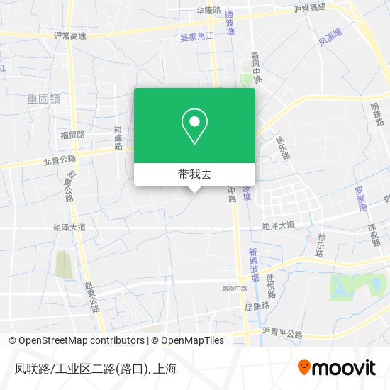 凤联路/工业区二路(路口)地图